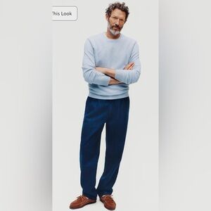 J.Crew NWOT Basket-stitch cotton crewneck sweater